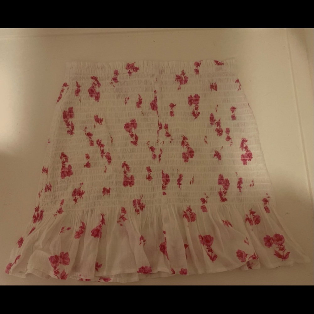 BP pink and white floral skirt